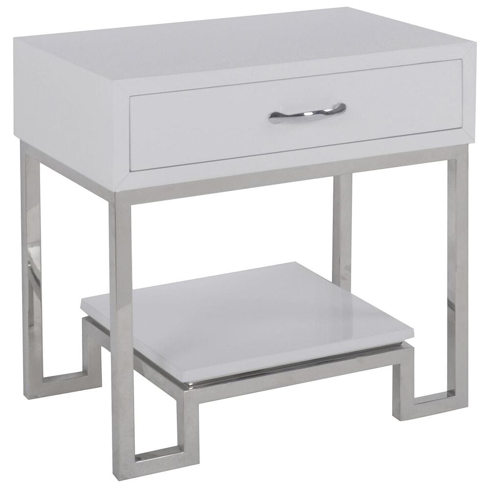 Accentric Approach Accentric Accents Benton Chairside Chest in White, , large