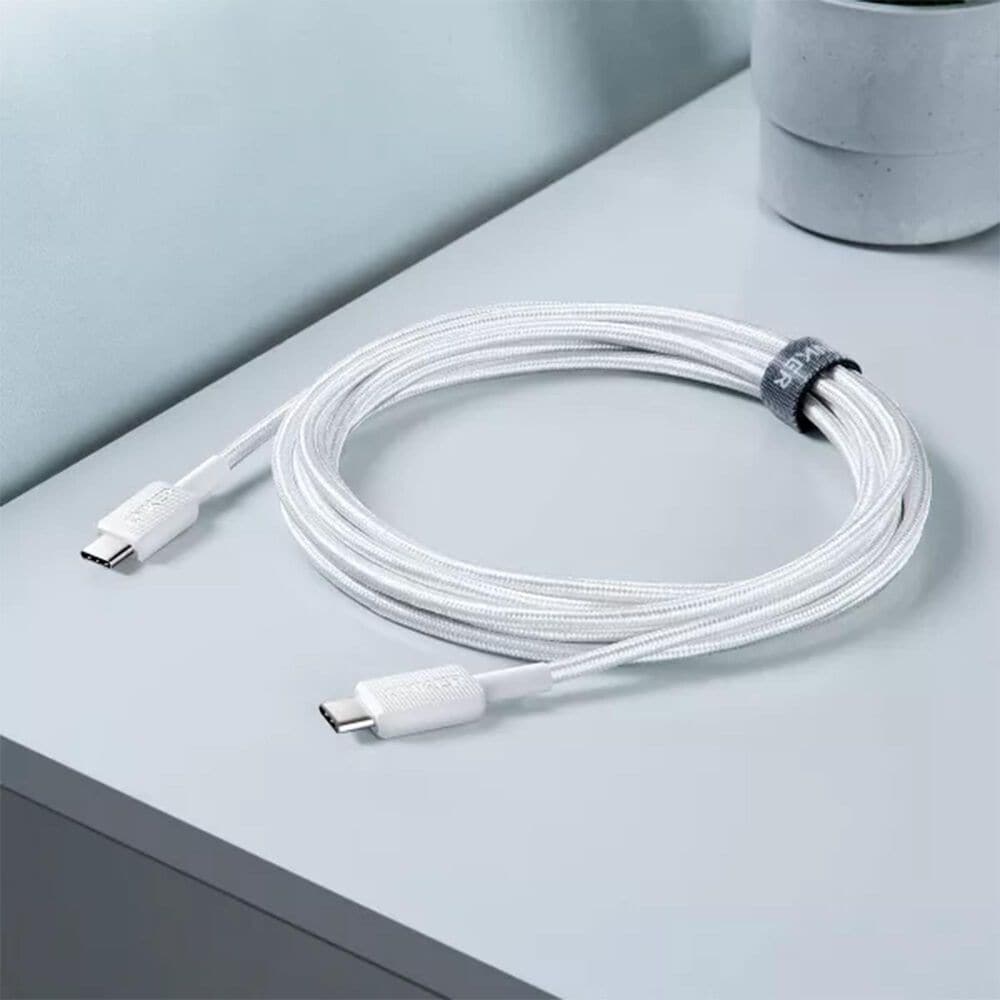 Anker 10&#39; Braided USB-C to USB-C Cable in White, , large