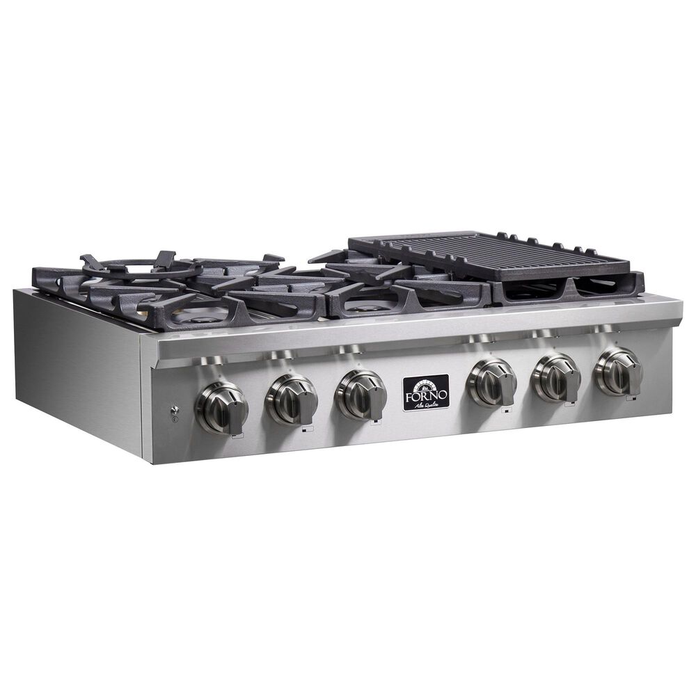 Forno Spezia Alta Qualita 36" Pro Style Gas Rangetop in Stainless Steel, , large