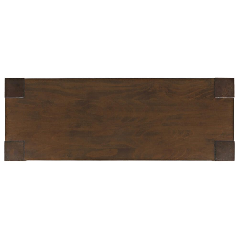 Waltham Brownstone Sofa Console Table in Chocolate, , large