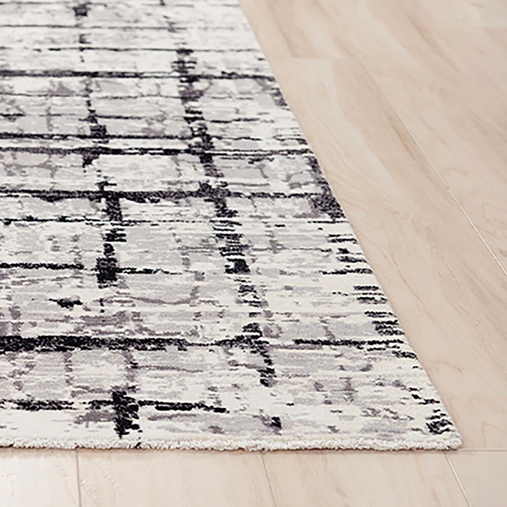 RIZZY Couture CUT1178&#39; x 10&#39; Black and Ivory Area Rug, , large