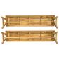 Hearth and Haven Outdoor Dining Bench in Light Teak (Set of 2), , large