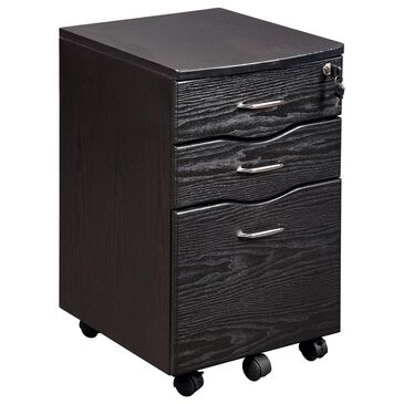 Rta Products Rolling Storage and File Cabinet in Espresso, , large