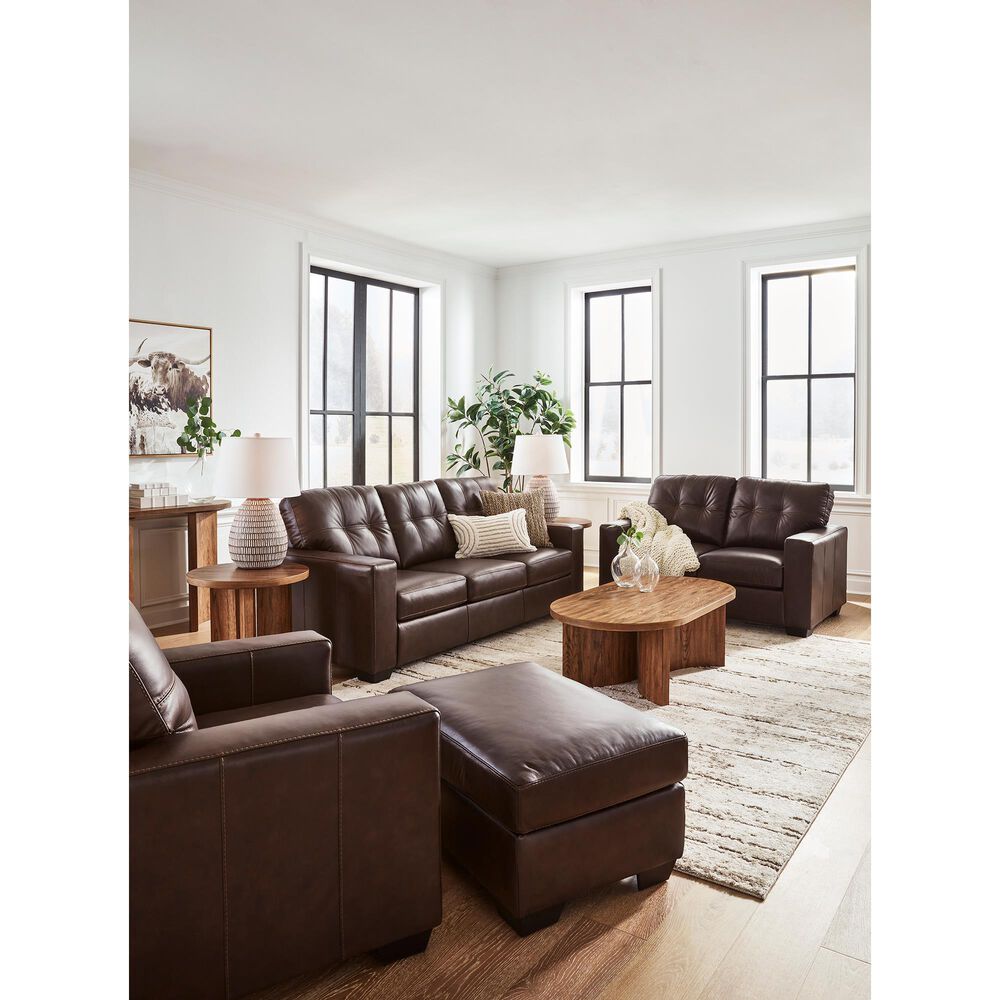 Ashley Santorine Stationary Queen Sofa Sleeper in Dark Brown, , large