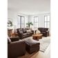 Ashley Santorine Stationary Queen Sofa Sleeper in Dark Brown, , large