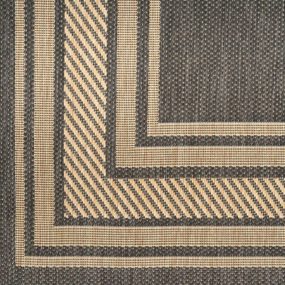 Nourison Horizon HOZ03 Charcoal 5&#39; x 7&#39; Indoor/Outdoor Area Rug, , large