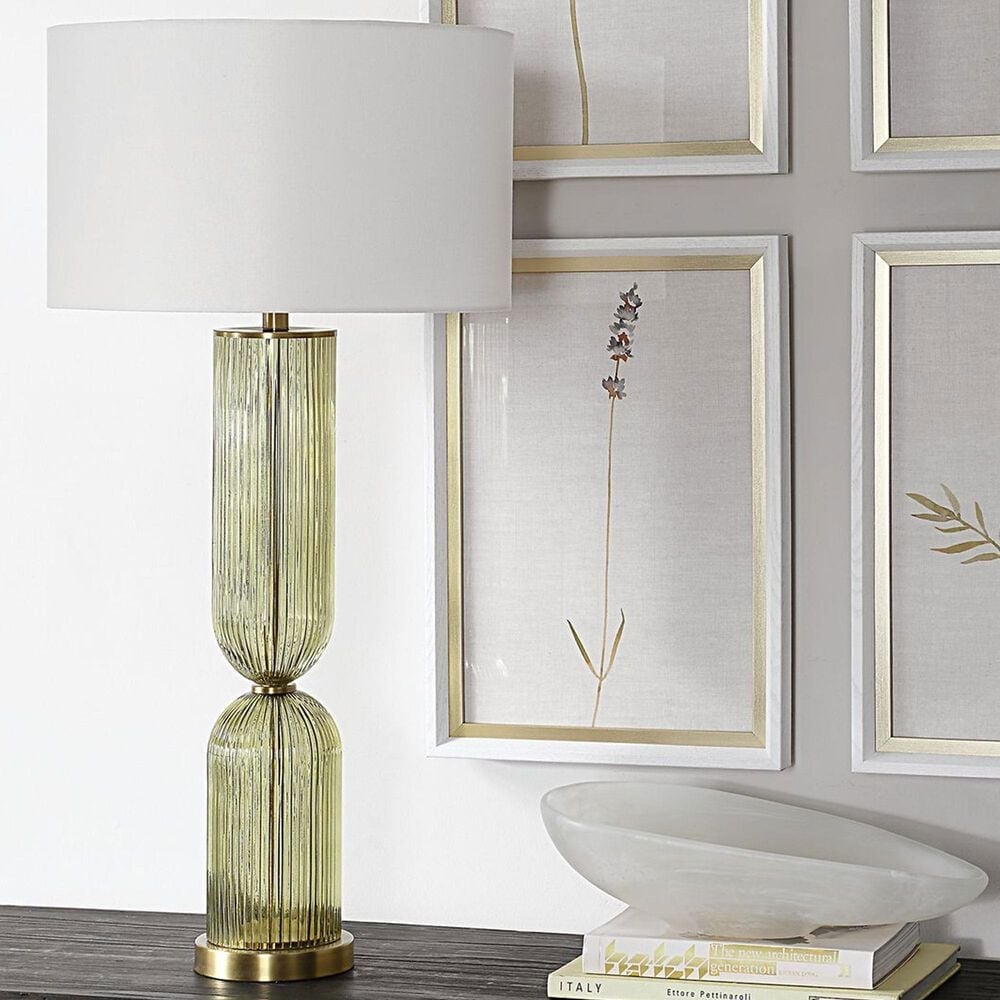 Uttermost Mirah Table Lamp in Olive and Brass, , large
