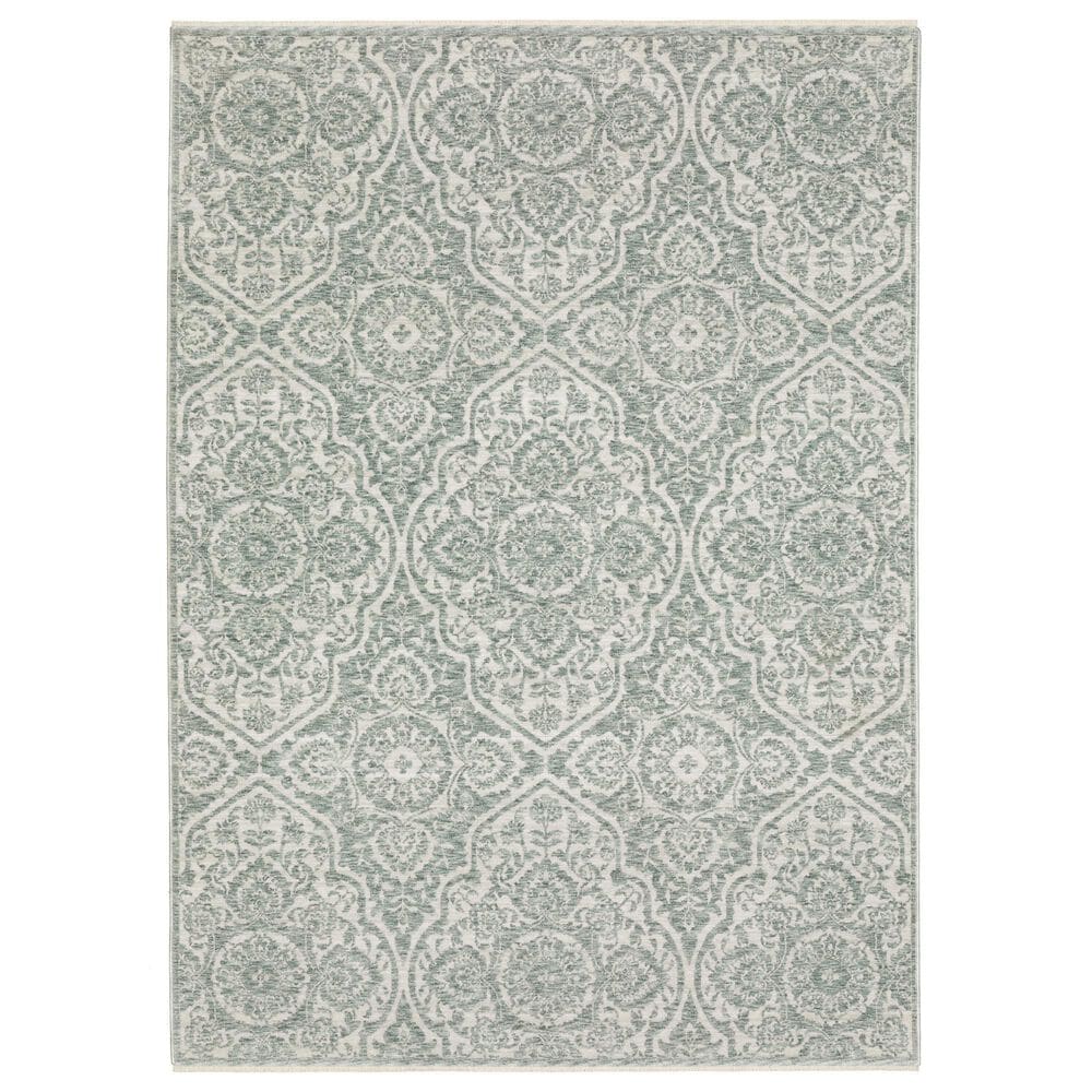 Oriental Weavers Echo Green and Ivory 7"10" x 10"10" Area Rug, , large
