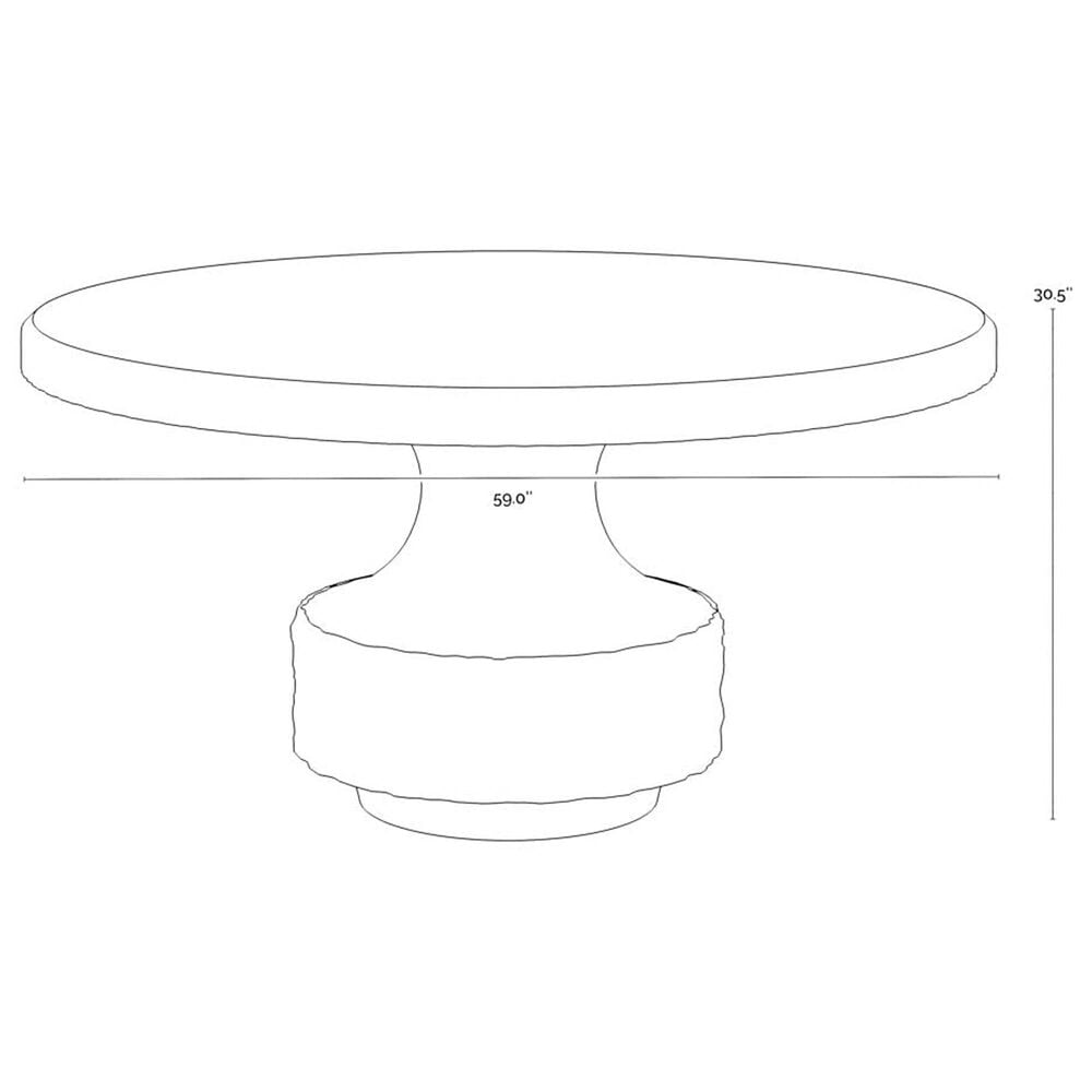 SUNPAN TRADING Mersin and Heloise 5-Piece Round Dining Set in Black and Gold, , large