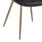 LumiSource Curvo Arm Chair with Black Faux Leather Cushion in Antique Copper (Set of 2), , large