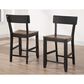 Steve Silver Bermuda Counter Stool in Black and Dark Acacia, , large