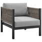 Blue River Cuffay 4-Piece Patio Conversation Set in Dark Gray, , large