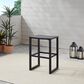 Linon Home Decor Holland Outdoor Bar Stool in Black (Set of 2), , large
