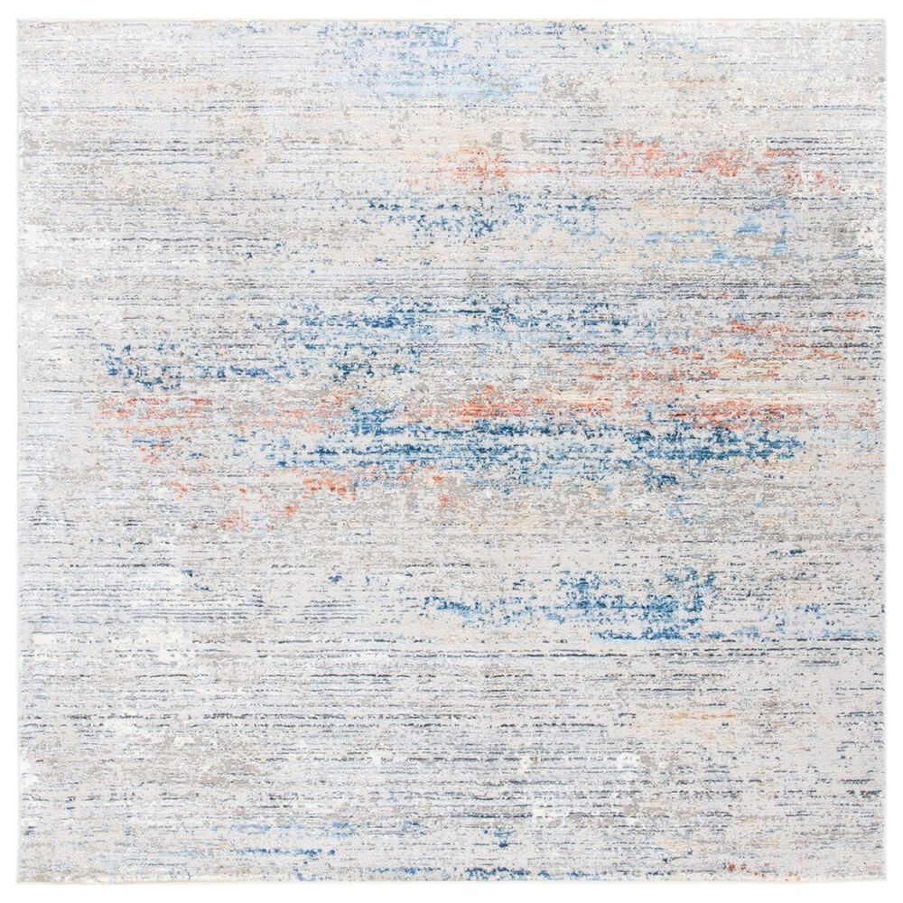 Safavieh Dream DRM427G 6"7" Square Grey and Blue Area Rug, , large