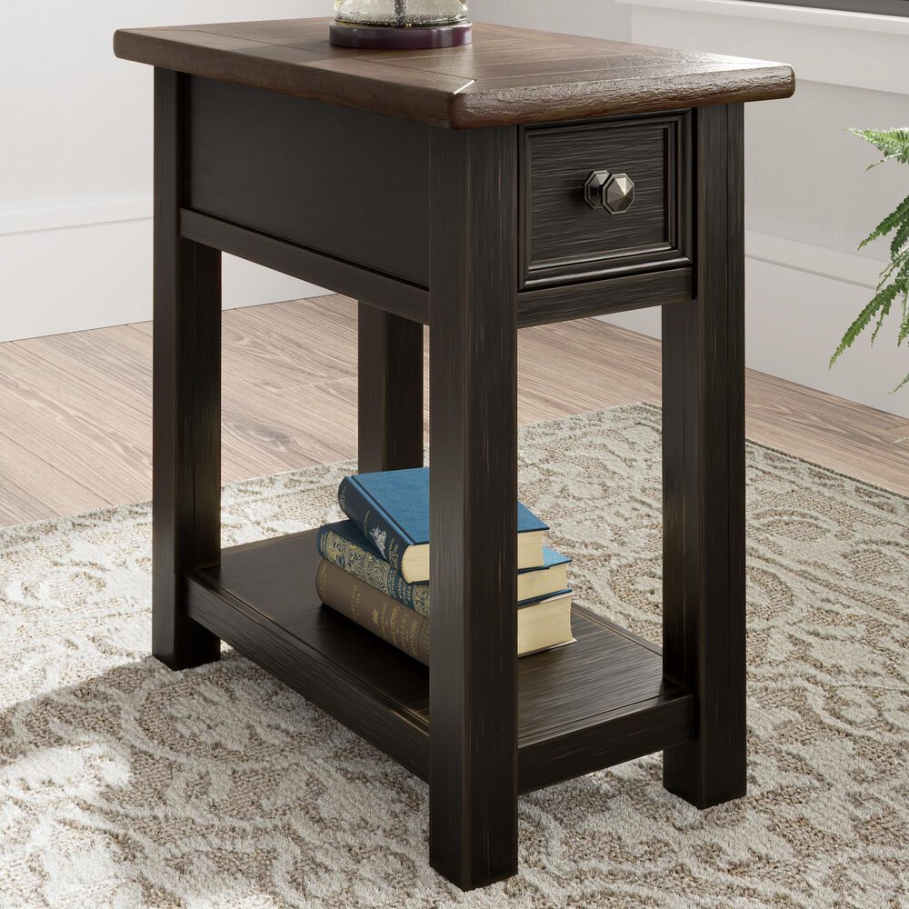 Ashley Tyler Creek End Table in Grayish Brown and Black, , large