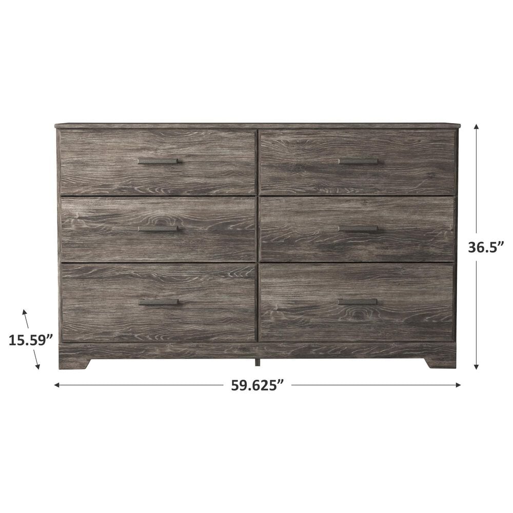 Ashley Ralinksi 6 Drawer Dresser in Gray, , large