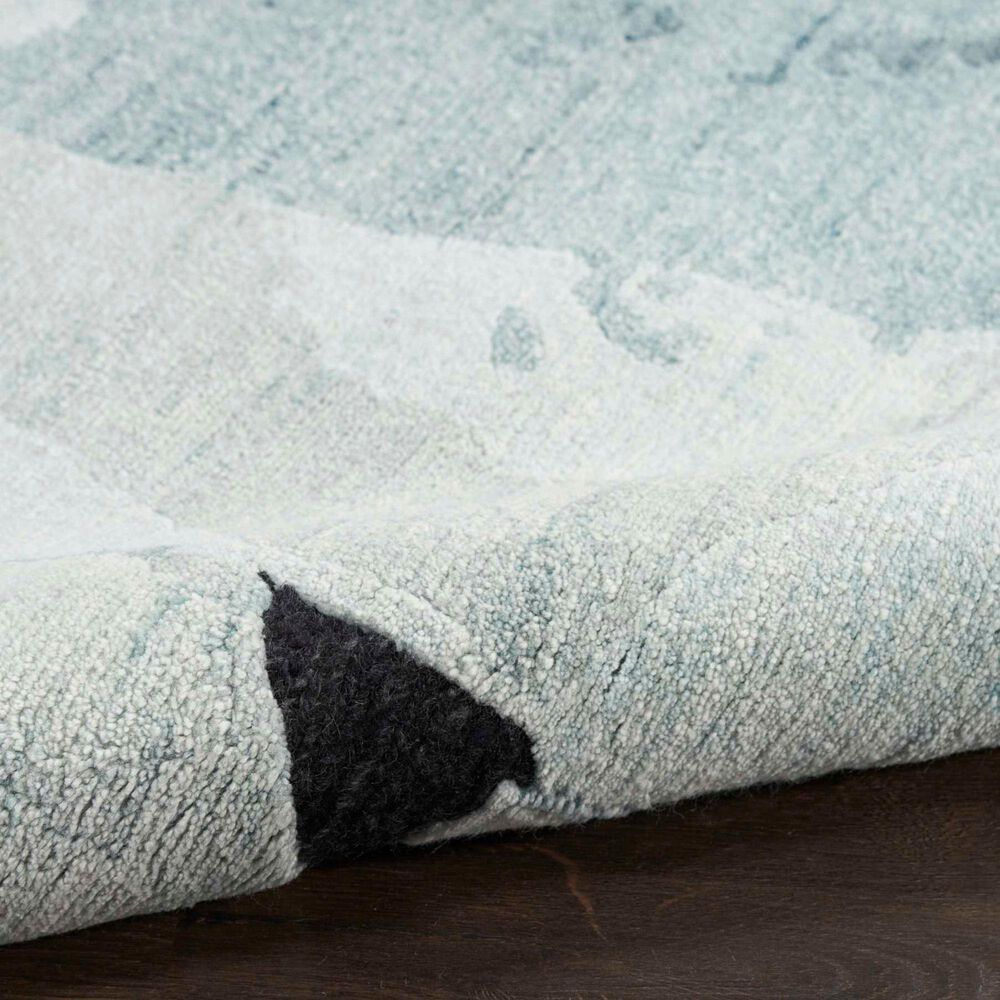 Nourison Silk Shadows 2&#39; x 3&#39; Blue and Pink Area Rug, , large