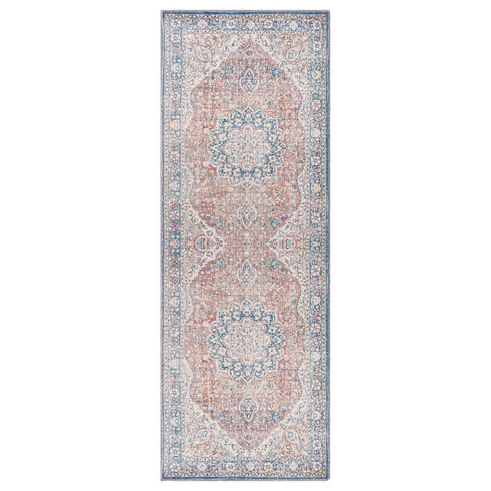 Surya Colin 2"7" x 10" Red, Blue, Tan, Yellow and Cream Runner, , large
