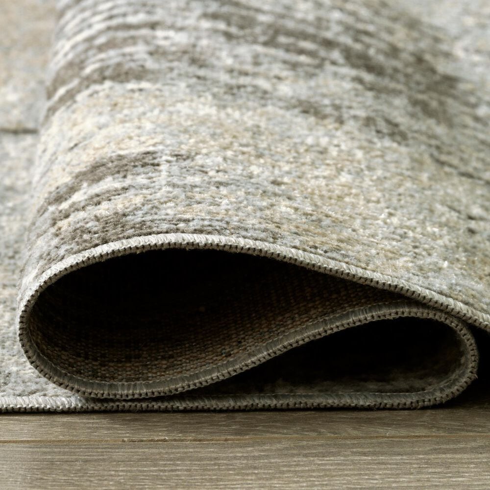 Ashley Arriston 5&#39;3&quot; x 7&#39; Teal, Gray, Beige and Taupe Area Rug, , large