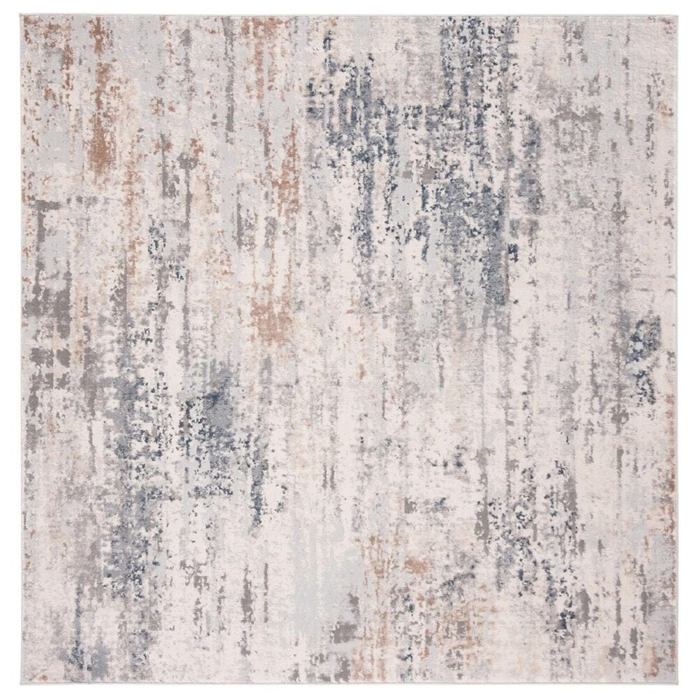 Safavieh Invista INV432A 6"7" Square Cream and Grey Area Rug, , large