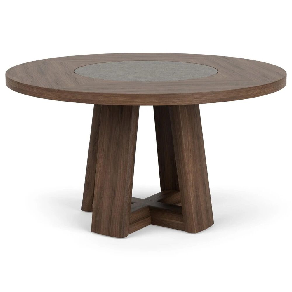 Riverside Furniture Delia 5-Piece Round Dining Set in Nouveau Walnut, , large