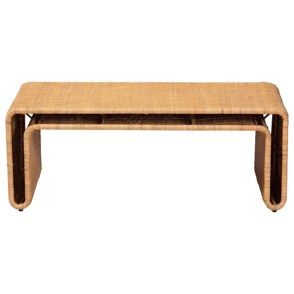Baxton Studio Nevada Coffee Table in Light Honey, , large