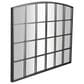 Maple and Jade 34" x 48" Arched Window Pane Inspired Wall Mirror in Matte Black, , large