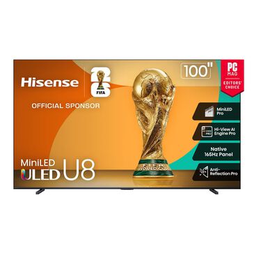 Hisense 100" Class U8 Series Mini-LED ULED 4K in Black - Smart Google TV, , large