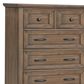 New Heritage Design Mariana 5-Drawer Chest in Vintage Mocha, , large