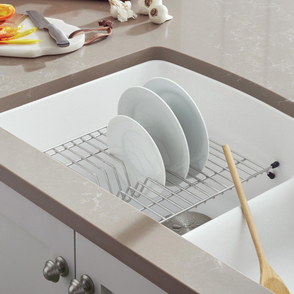 Blanco Diamond Floating Dish Rack for 50/50 Equal Double Bowl Kitchen Sinks in Stainless Steel, , large