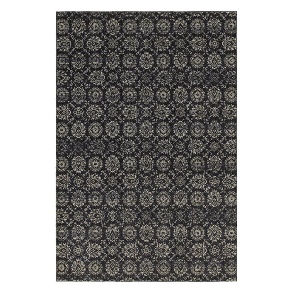 Oriental Weavers Richmond 214H3 7'10" x 10'10" Navy Area Rug, , large