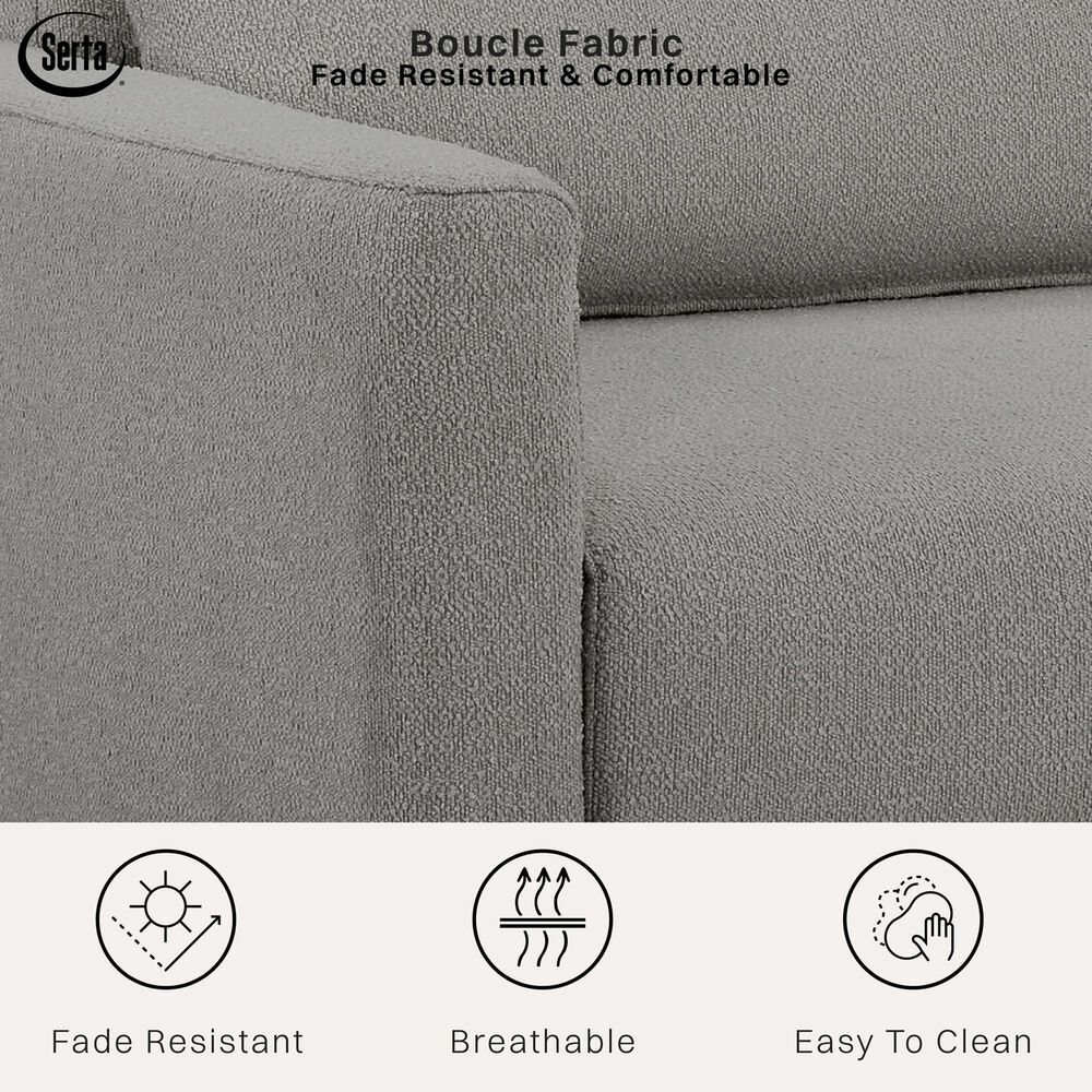 Lifestyle Solutions Conley Convertible Chair in Grey, , large