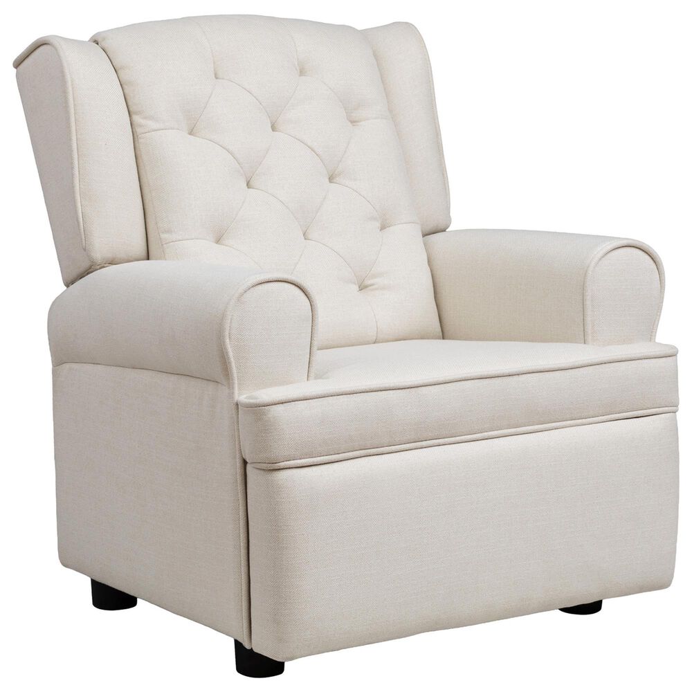 Eastern Shore Amelia Kids Push Back Recliner in Natural, , large