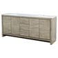 Lexora Home Lafarre 80" Double Bathroom Vanity in Rustic Acacia with 2 cm White Cultured Marble Top and Rectangular Sinks, , large