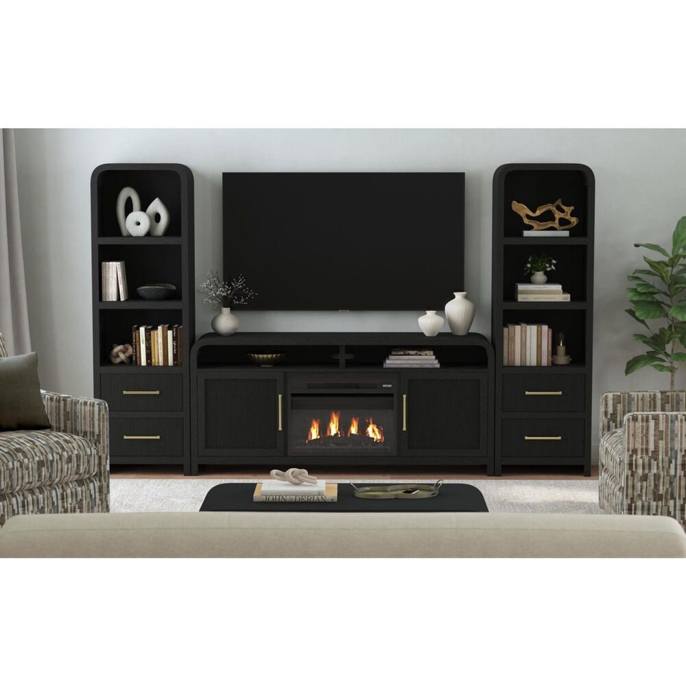 Mayberry Hill Ridgemont 3-Shelf Side Piers in Black, , large