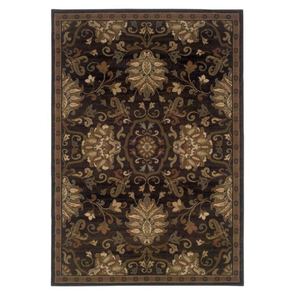 Oriental Weavers Hudson 7" 8"" x 10"10"" Brown Area Rug, , large
