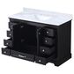 Lexora Home Dukes 48" Single Bathroom Vanity in Espresso with 2 cm White Carrara Marble Top and Rectangular Sink, , large