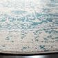 Safavieh Madison MAD603J 5" Round Teal and Ivory Area Rug, , large