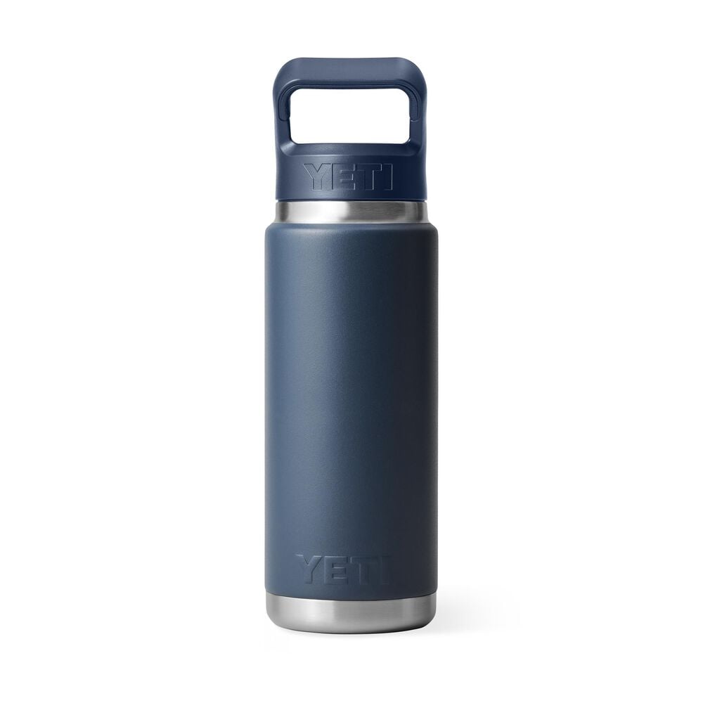 YETI Rambler 26 Oz Bottle with Straw Cap in Navy, , large