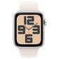 Apple Watch SE GPS + Cellular 44mm Starlight Aluminum Case with Starlight Sport Band - M/L, , large