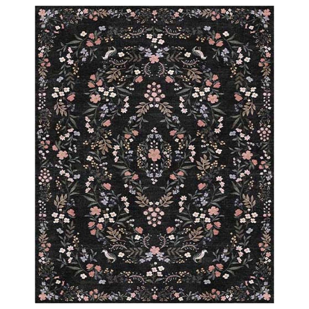 Rifle Paper Co. x Loloi Maison 7"6" x 9"6" Tuileries Black Area Rug, , large