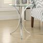Pacific Landing Tempered Glass Accent Table in Chrome, , large