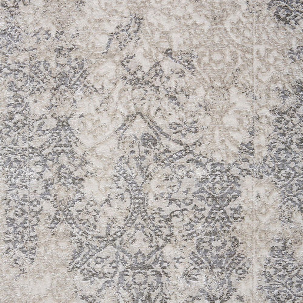 Feizy Prasad Oriental 5&#39; x 8&#39; Light Gray Area Rug, , large