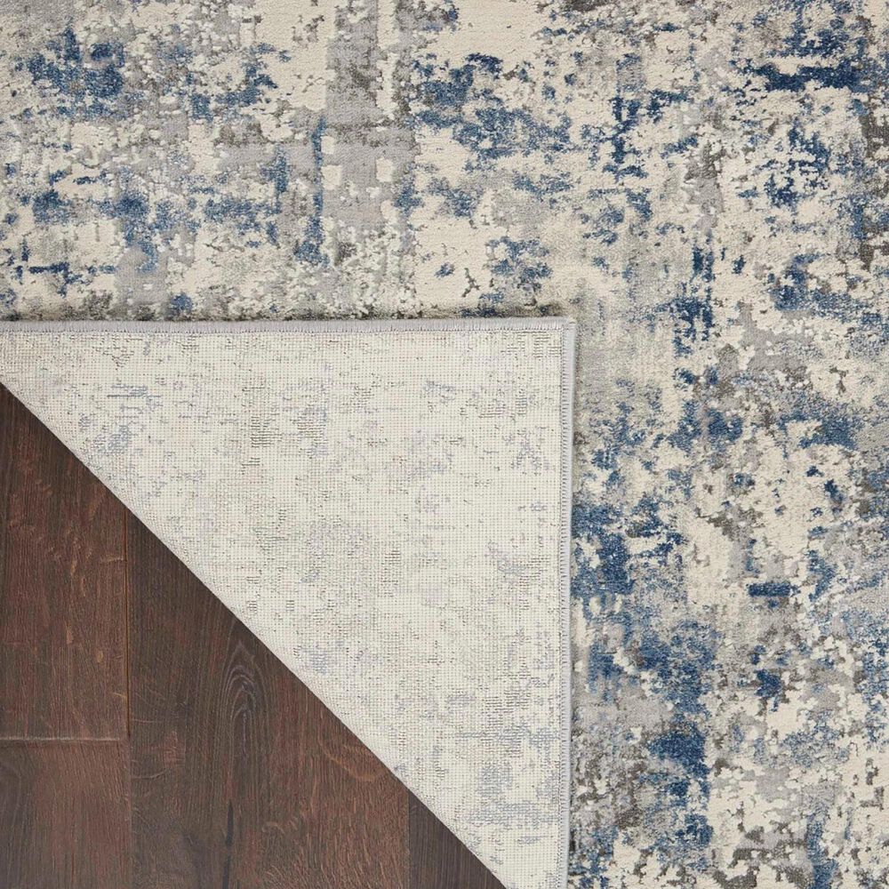 Nourison Rustic Textures 7&#39;10&quot; x 10&#39;6&quot; Ivory and Grey-Blue Area Rug, , large