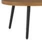 Ashley Horizon Hall Patio Oval Cocktail Table in Brown and Black, , large