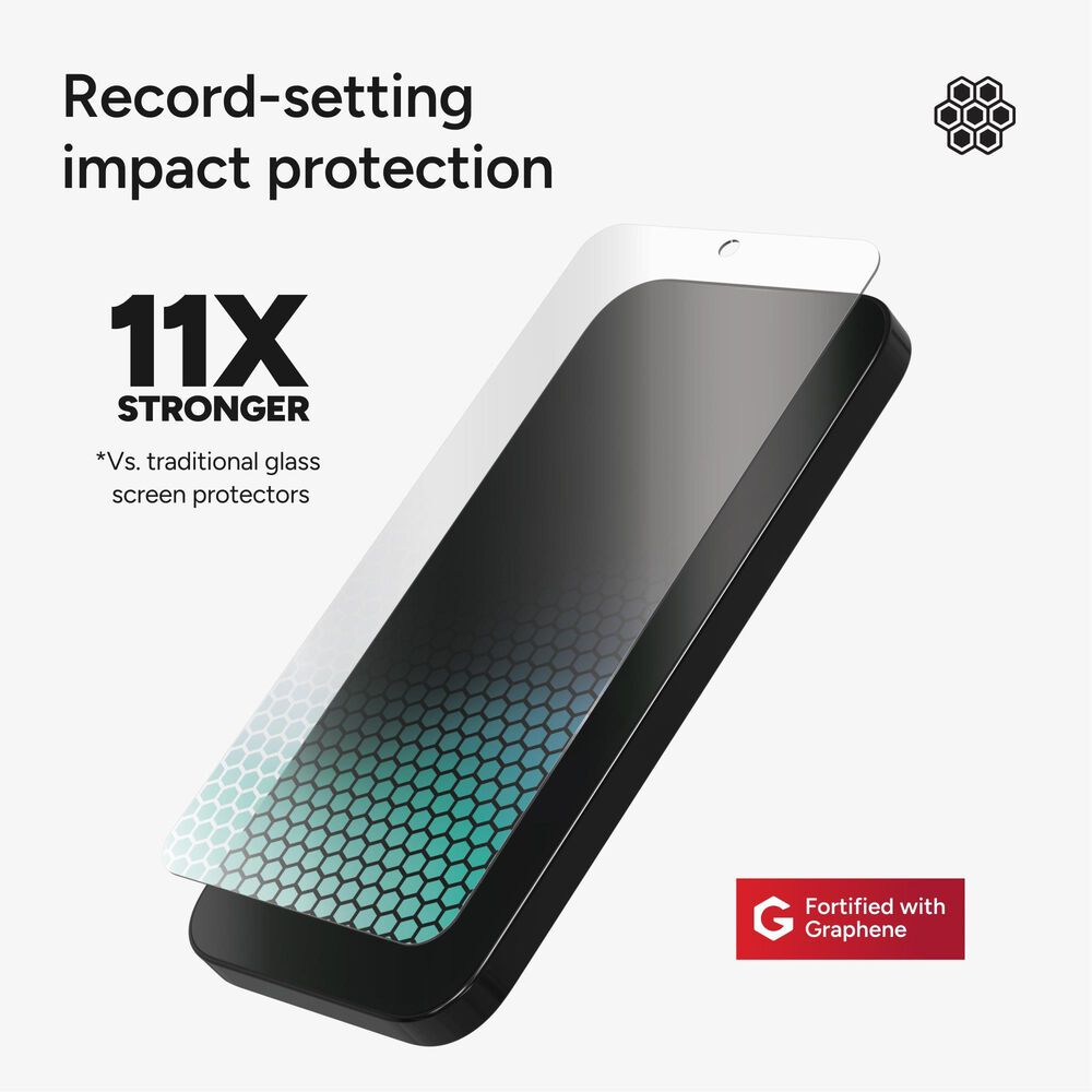 Zagg InvisibleShield XTR4 Glass Screen Protector for Samsung Galaxy S25 Plus in Clear, , large