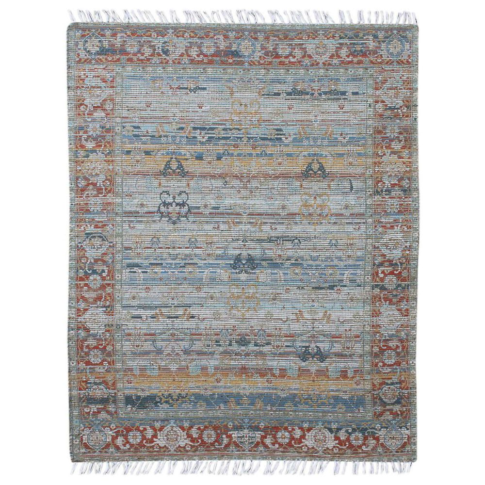 Amer Rugs Prairie 2" x 3" Blue Rust Area Rug, , large