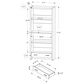 Monarch Specialties 71" Bookcase in Dark Taupe, , large