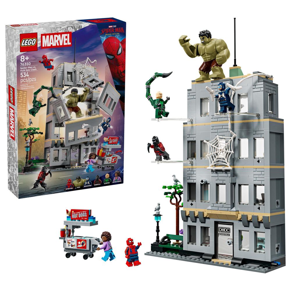 LEGO Spider-Man and Hulk Epic Clash Building Set, , large