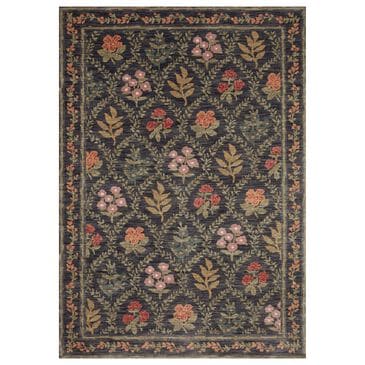 Rifle Paper Co. x Loloi Fiore FIO-04 3"7" x 5"7" Charcoal Area Rug, , large